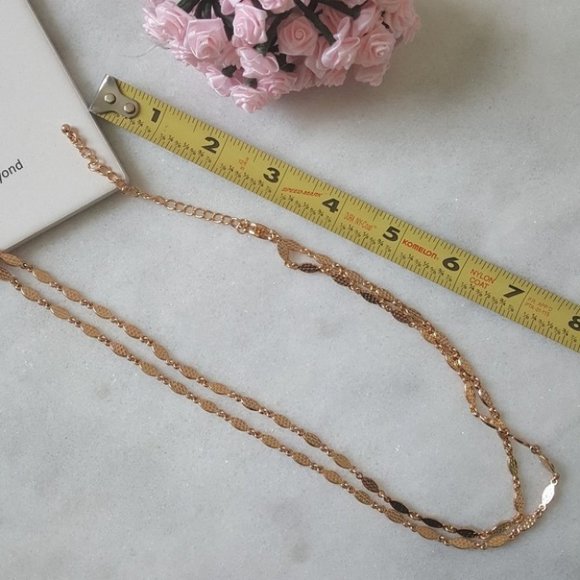 I.N.C. Gold-Tone Beaded Double Long Layer Necklace - Picture 4 of 5